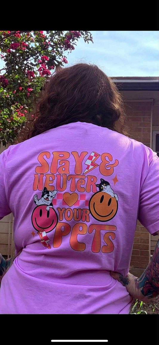 Spay & Neuter🩷🧡⚡️Your Pets Tee😃