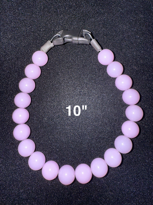 10" Lilac💜 Beaded Dog Collar
