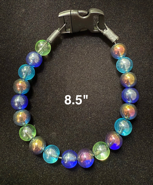 8.5" Mermaid🧜🏼‍♀️ Magic🪄 Beaded Dog Collar