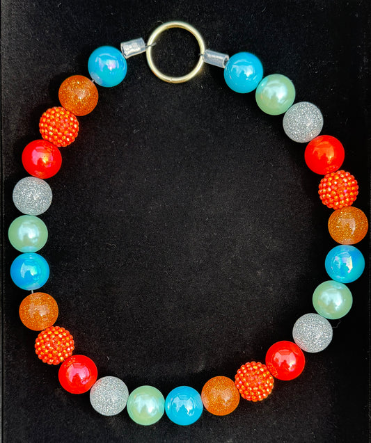 Fall Bliss🧡🩵 Dog Collar
